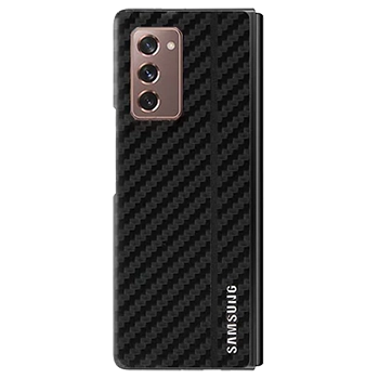 کاور فیبر کربن مدل Leather Case مناسب برای گوشی سامسونگ Galaxy Z Fold 2